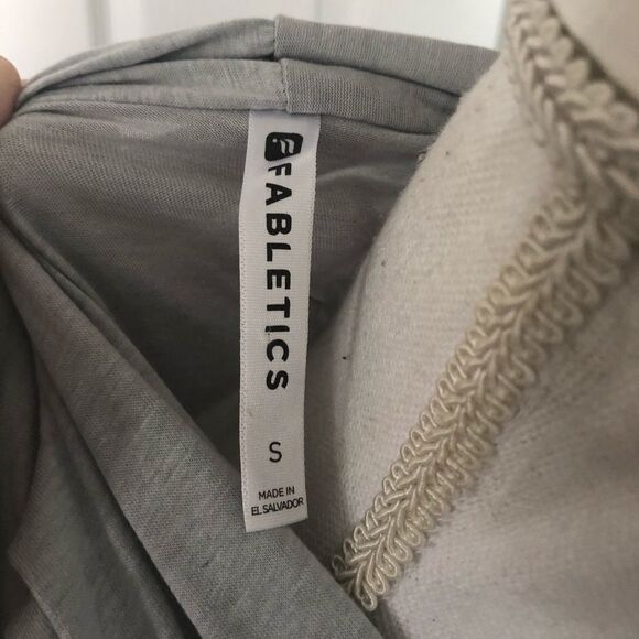 Fabletics Gray Sleeveless Wrap Tank - Picture 6 of 6